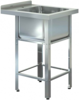 Ванна моечная “ASSUM-STANDART” ВМС-1/400 Н (850х500х600) (каркас нерж.)
