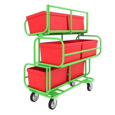 Купить Тележка для комплектования заказов ТКЗ 200 (790х1210х1300). Комплект платформенных колес Ø125 мм (г/п 300кг) в Сочи. В наличии и под заказ в каталоге