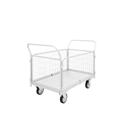 Купить Платформенная тележка с сетчатыми бортами, оцинкованная ТС Ц 1 (500х800). Комплект платформенных колес Ø200 мм (г/п 550кг) в Сочи. В наличии и под заказ в каталоге