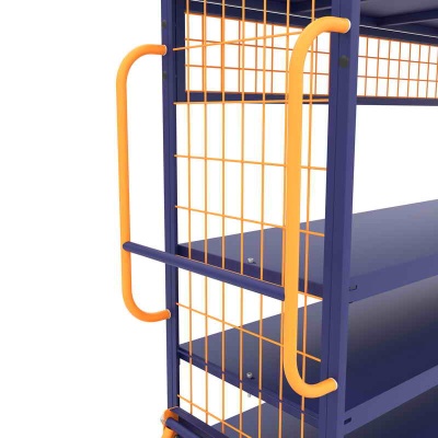 Купить Тележка для комиссионирования ТДК 01, г/п 200 кг (1300×450×1660). Комплект колес с болтовым креплением Ø125 мм в Сочи. В наличии и под заказ в каталоге