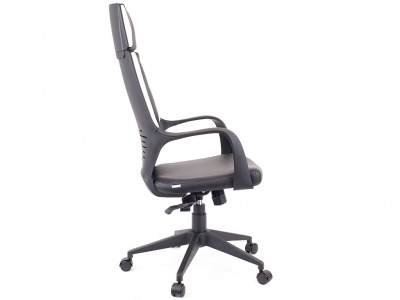 КРЕСЛО TRIO BLACK ЭКОКОЖА ЧЕРНАЯ/БЕЛАЯ