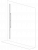 НАСТЕННАЯ НАПРАВЛЯЮЩАЯ ARISTO, L=1200 ММ, ЦВЕТ МЕТАЛЛИК