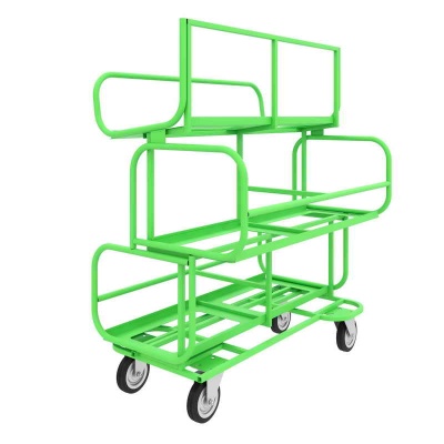 Купить Тележка для комплектования заказов ТКЗ 200 (790х1210х1300). Комплект платформенных колес Ø160 мм серая резина (г/п 450кг) в Сочи. В наличии и под заказ в каталоге