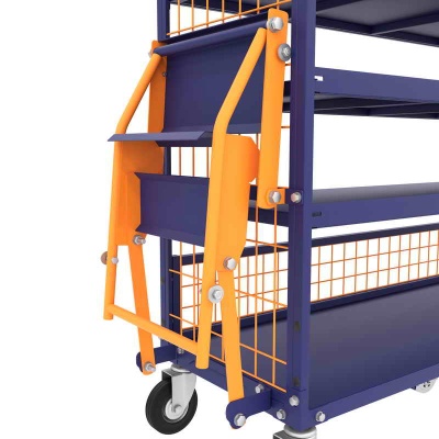 Купить Тележка для комиссионирования ТДК 01, г/п 200 кг (1300×450×1660). Комплект колес с болтовым креплением Ø125 мм в Сочи. В наличии и под заказ в каталоге