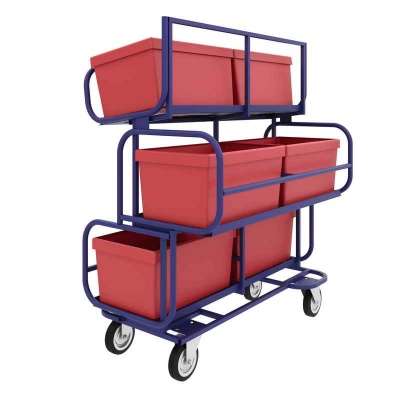 Купить Тележка для комплектования заказов ТКЗ 200 (790х1210х1300). Комплект платформенных колес Ø160 мм серая резина (г/п 450кг) в Сочи. В наличии и под заказ в каталоге