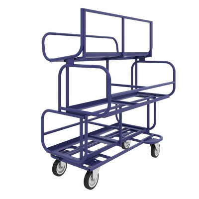 Купить Тележка для комплектования заказов ТКЗ 200 (790х1210х1300). Комплект платформенных колес Ø160 мм серая резина (г/п 450кг) в Сочи. В наличии и под заказ в каталоге